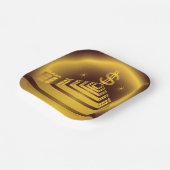 Goldener Bankkorridor lässt Dollarfinanzierung wac Pappteller (Gewinkelt)