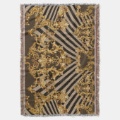 Goldener Barock: geometrisches Musterdesign Decke (Vorderseite Vertikal)
