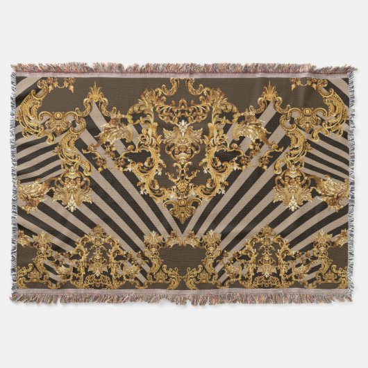 Goldener Barock: geometrisches Musterdesign Decke (Vorderseite)