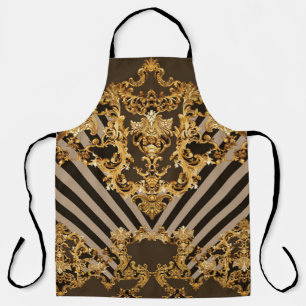 Goldener Barock: geometrisches Musterdesign Schürze
