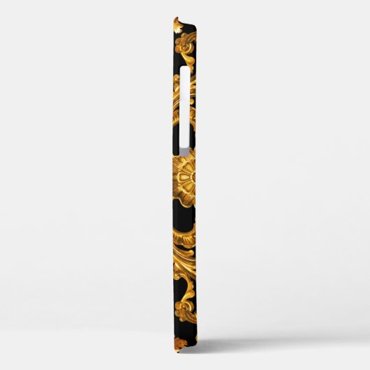 Goldener Barock, Zierelemente. Case-Mate iPhone Hülle (Rückseite / Links)