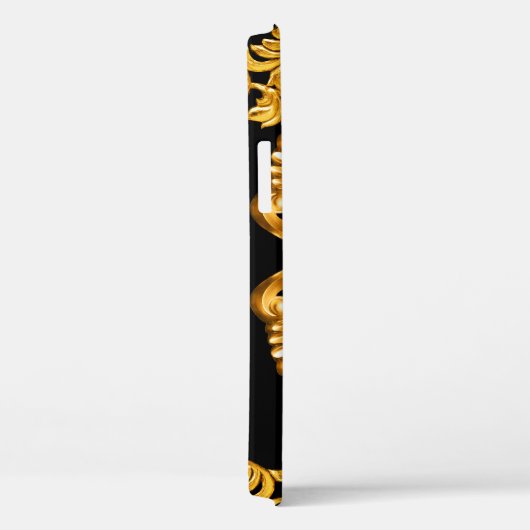 Goldener Barock, Zierelemente. Case-Mate iPhone Hülle (Rückseite / Rechts)