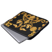 Goldener Barock, Zierelemente. Laptopschutzhülle (Vorne Knopf)