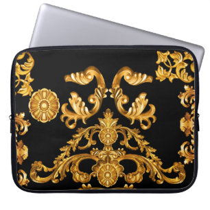 Goldener Barock, Zierelemente. Laptopschutzhülle