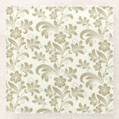 Goldener Barockstil Blumenuntersetzer Glasuntersetzer (Vorderseite)