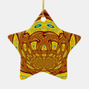 Goldener Baseballhandschuh Keramik Ornament