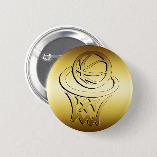GOLDENER BASKETBALLKORB BUTTON (Vorne & Hinten)