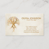 Goldener Baum des Lebens - DNA der Evolution Visitenkarte (Vorderseite)