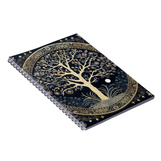 Goldener Baum des Lebens Notizblock (Rechte Seite)