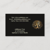 Goldener Baum des Lebens Visitenkarte (Rückseite)