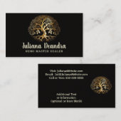 Goldener Baum des Lebens Visitenkarte (Vorne/Hinten)