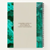 Goldener Baum des Lebens - Yggdrasil - Malachite B Notizblock (Rückseite)