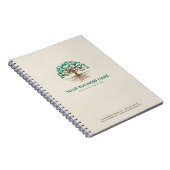 Goldener Baum des Lebens - Yggdrasil - Malachite B Notizblock (Rechte Seite)