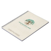 Goldener Baum des Lebens - Yggdrasil - Malachite B Notizblock (Linke Seite)