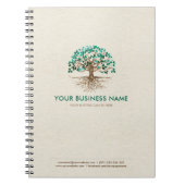 Goldener Baum des Lebens - Yggdrasil - Malachite B Notizblock (Vorderseite)