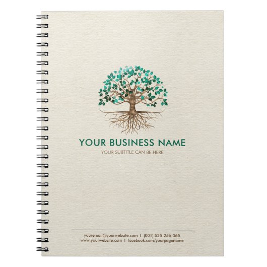 Goldener Baum des Lebens - Yggdrasil - Malachite B Notizblock (Vorderseite)