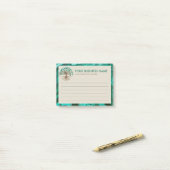 Goldener Baum des Lebens - Yggdrasil - Malachite B Post-it Klebezettel (Auf Schreibtisch)