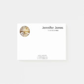 Goldener Baum des Lebens - Yggdrasil Post-it Klebezettel (Vorderseite)