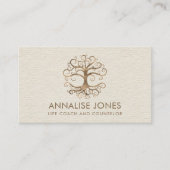 Goldener Baum des Lebens - Yggdrasil Visitenkarte (Vorderseite)