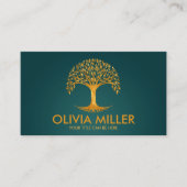 Goldener Baum des Lebens - Yggdrasil Visitenkarte (Vorderseite)