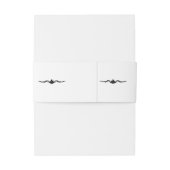 Goldener Baum des Lebens Zeitlose Hochzeit Einladungsbanderole (Rückseitenbeispiel)