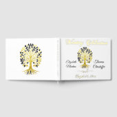 Goldener Baum des Lebens Zeitlose Hochzeit Gästebuch (Voll)