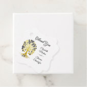 Goldener Baum des Lebens Zeitlose Hochzeit Geschenkanhänger (Beispiel)