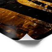 Goldener Baum Kunstposter Poster (Ecke)