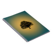Goldener Baum Notizbuch Notizblock (Rechte Seite)