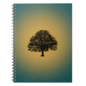 Goldener Baum Notizbuch Notizblock (Vorderseite)