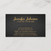 Goldener Baum - Rainbow Chakra Blätter Visitenkarte (Rückseite)