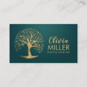 Goldener Baum Visitenkarte (Vorderseite)