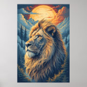 Goldener Berglöwe Poster (Vorne)