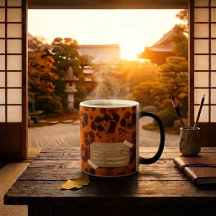 Goldener Bernstein & Ocker Ginkgo-Blatt & Archiv-L