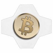 Goldener Bitcoin Fußball (Flach)