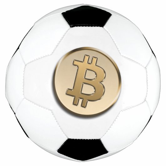 Goldener Bitcoin Fußball (Vorderseite)