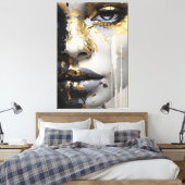 Goldener Blick Leinwanddruck (Insitu (Schlafzimmer))