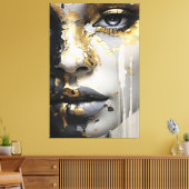 Goldener Blick Leinwanddruck (Insitu (Wohnzimmer))