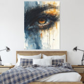 Goldener Blick Leinwanddruck (Insitu (Schlafzimmer))