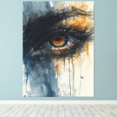 Goldener Blick Leinwanddruck (Insitu (Holzboden))