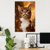 Goldener Blick Poster (Heimbüro)