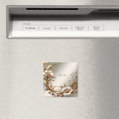 Goldener Blumenmagnet Magnet (In Situ (Geschirrspüler))