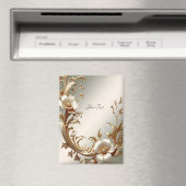 Goldener Blumenmagnet Magnet (In Situ (Geschirrspüler))