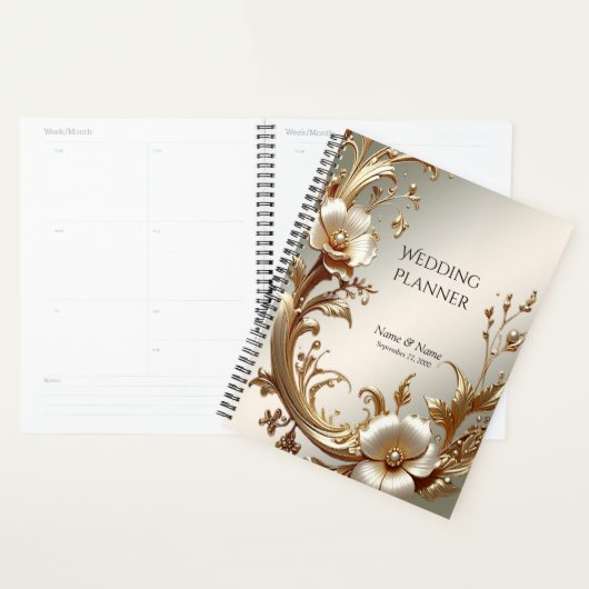 Goldener Blumenplaner Planer (Anzeige)