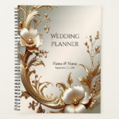 Goldener Blumenplaner Planer (Vorderseite)