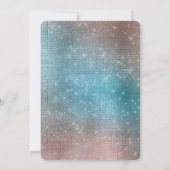 Goldener Blumenstrauß zum Geburtstag Einladung (Rückseite)