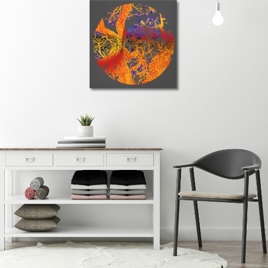 Goldener Blütenbaum Leinwanddruck