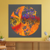 Goldener Blütenbaum Leinwanddruck (Insitu (Wohnzimmer))