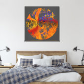 Goldener Blütenbaum Leinwanddruck (Insitu (Schlafzimmer))