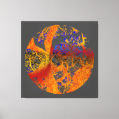 Goldener Blütenbaum Leinwanddruck (Vorderseite)